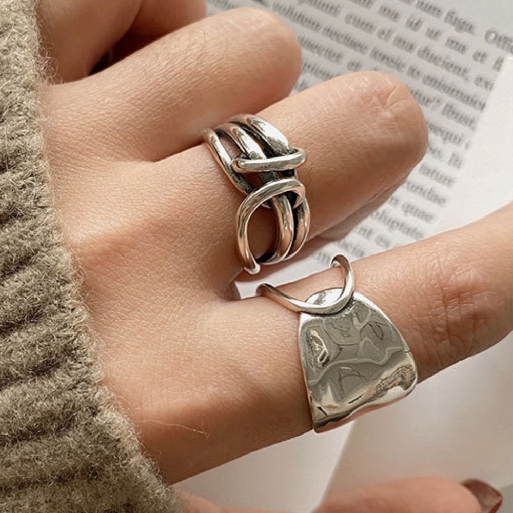 *NEW 925 Sterling Silver Open Adjustable Ring A
